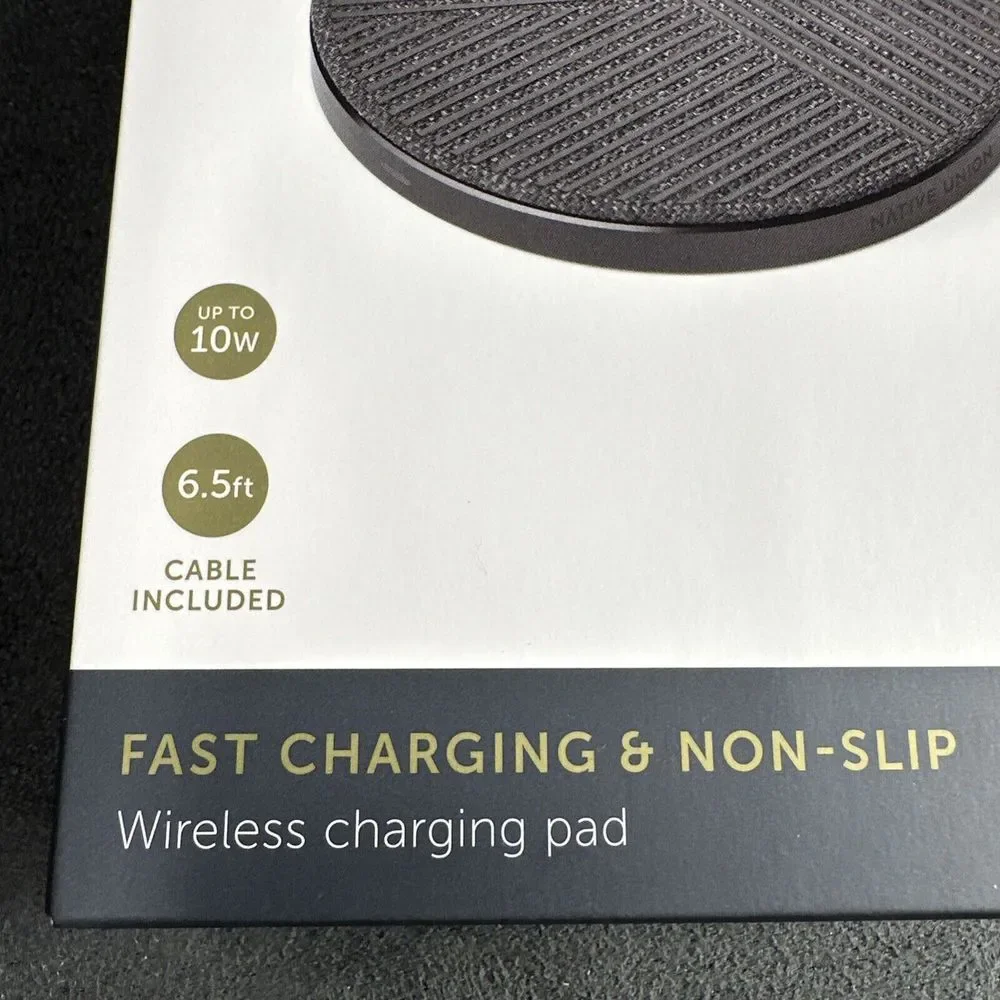 Native Union Drop - Wireless‎ Charger [Qi Certified] 10W Gray with USB-C Cable